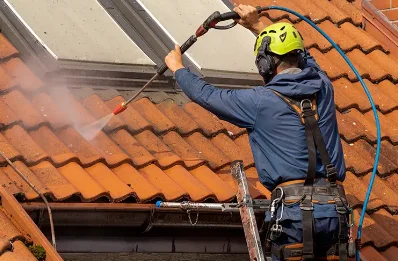 Démoussage et hydrofuge de toiture à Campan